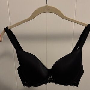 Simone Pérèle Black Lace Trim Bra, US 34D